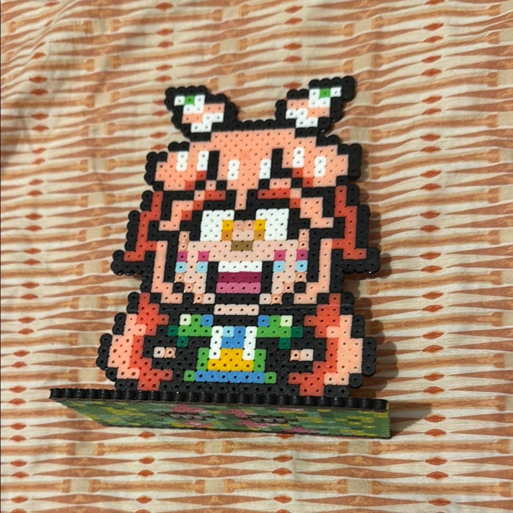 Colorful Pixel Art Character Stand